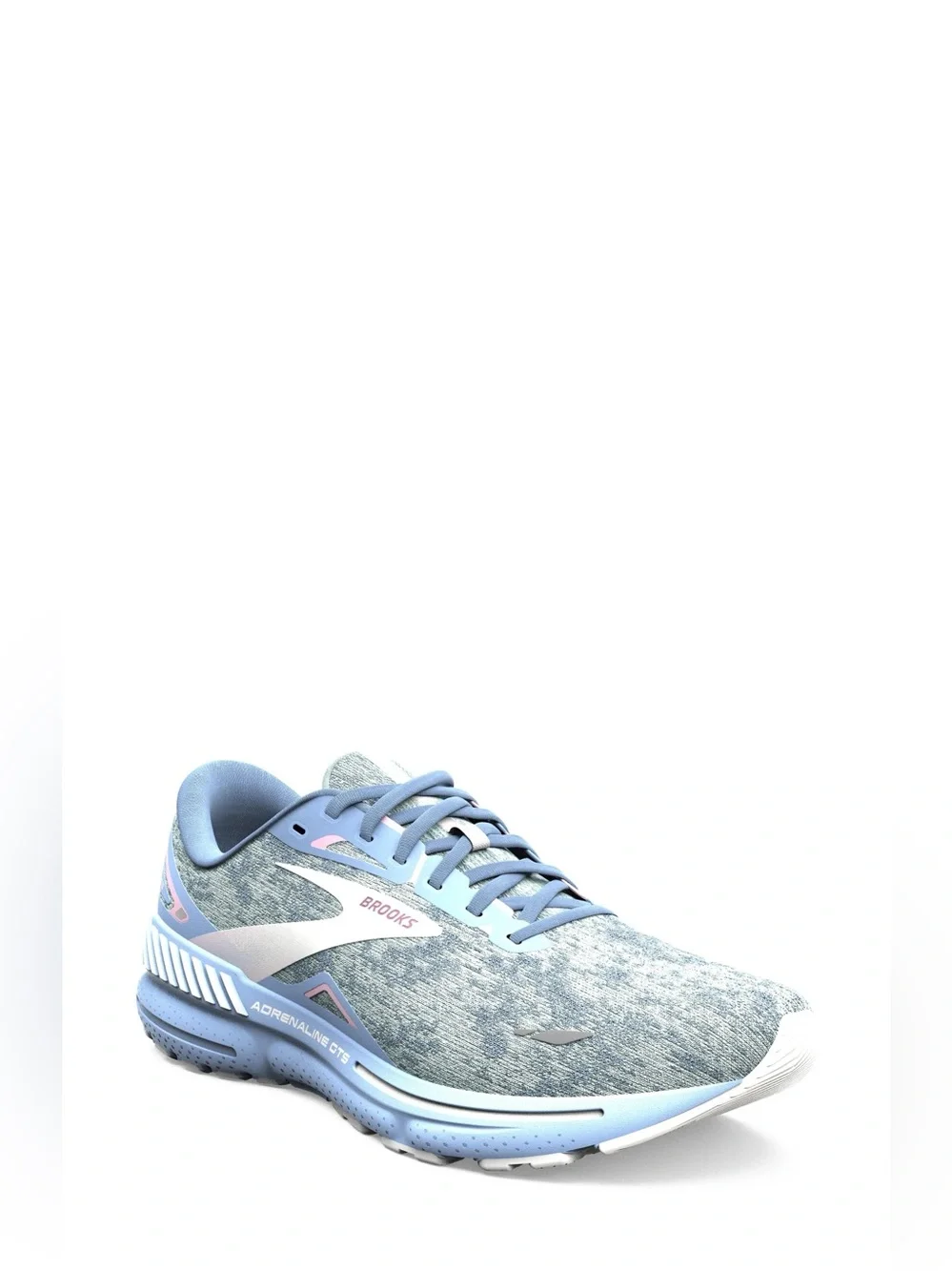 Brooks Adrenaline GTS 23 Running Sneakers Womens 7 B Light Blue Cloud Marble